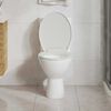 vidaXL Toilettensitz mit Absenkautomatik Wei&szlig; Oval