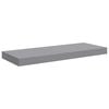 vidaXL Schwebende Wandregale 2 Stk. Grau 60x23,5x3,8cm MDF