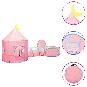 vidaXL Spielzelt f&uuml;r Kinder Rosa 301x120x128 cm