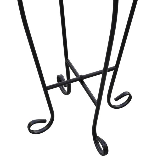 vidaXL Beistelltisch Mosaik Schwarz und Weiß