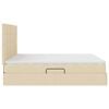 vidaXL Aufbewahrungsbett mit Matratze Creme 180 x 200 cm Polyester