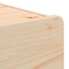 vidaXL Nachttisch 2 pcs Natur 39 x 34 x 33 cm Massivholz Kiefer