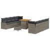 vidaXL Garten-Sofa-Set 11 stk. 10-Sitzanzahl Grau