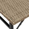 vidaXL 5-tlg. Garten-Essgruppe Klappbar Beige Poly Rattan