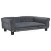 vidaXL Hundebett Dunkelgrau 95x55x30 cm Samt