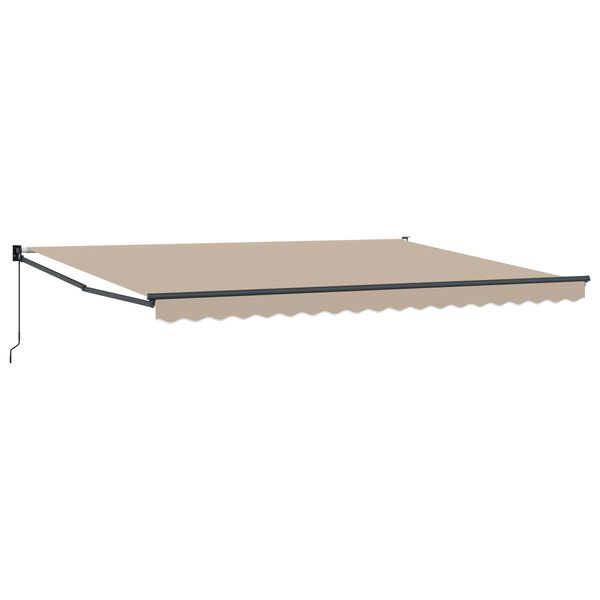 vidaXL Markise Beige 450 x 300 x 165 cm Polyester und Metall