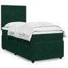vidaXL Boxspringbett mit Matratze Dunkelgr&uuml;n 90x190 cm Samt