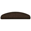 vidaXL Stufenmatten Selbstklebend 5 Stk. 65x21x4 cm Braun Halbrund Gro&szlig;