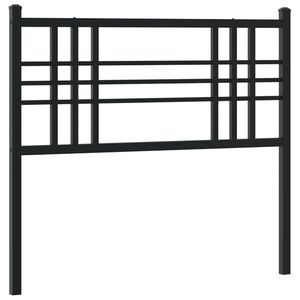 vidaXL Ersatz-Kopfteil Metall Schwarz 100 cm