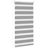vidaXL Zebra-Rollo 40,9 x 100 cm, Stoffbreite 36,7 cm, grau