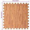 vidaXL Puzzle-&Uuml;bungsmatten 24 pcs Braun 8,64 ㎡ EVA-Schaum