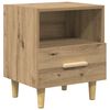 vidaXL Nachttisch 2 pcs Artisan-Eiche 40 x 35 x 47 cm Holzwerkstoff