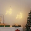 vidaXL Weihnachtsbeleuchtung Rentier-Silhouette 2Stk. 35 LEDs Warmweiß