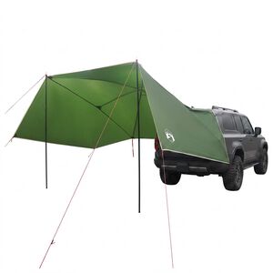 vidaXL Autozelt 308 x 215 x 220 cm Gr&uuml;n Polyester und Stahl