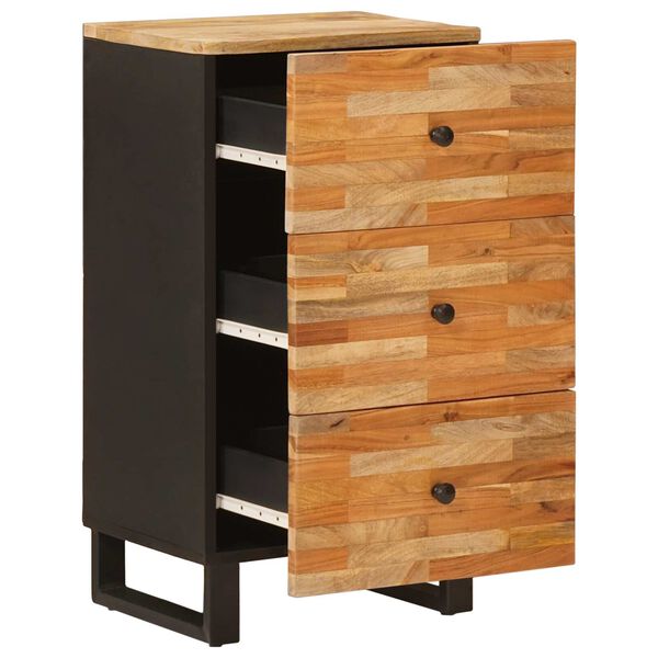 vidaXL Seitenschrank Braun 40 x 33 x 75 cm Massivholz Mango