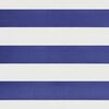 vidaXL Markise Einziehbar Blau und Wei&szlig; 4,5x3 m Stoff und Aluminium
