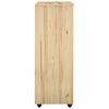 vidaXL Rollschrank Mit Rad Braun 53 x 39 x 103 cm Massivholz Kiefer