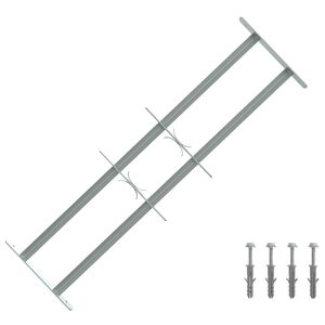 vidaXL Sicherheitsgitter f&uuml;r Fenster mit 2 Querstangen 3 pcs