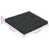 vidaXL Gummigranulat-Patiopad Schwarz 9 x 9 x 0,6 cm Gummi