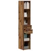vidaXL B&uuml;cherregal mit Schubladen Altholz 30 x 42,4 x 185,2 cm