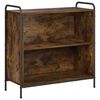 vidaXL B&uuml;cherregal 80 x 33 x 80 cm Holzwerkstoff R&auml;uchereiche