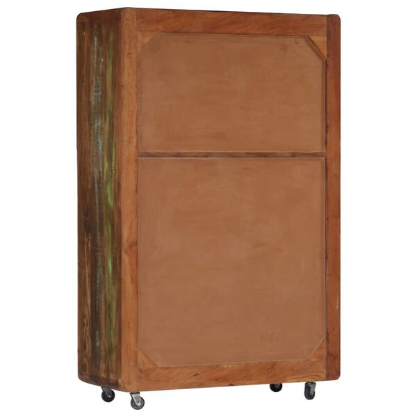 vidaXL Highboard 90x42x142 cm Altholz Massiv