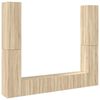 vidaXL 6-tlg. TV-Schrank-Set Sonoma-Eiche Holzwerkstoff