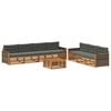 vidaXL Outdoor-Sofagarnitur 8 stk. Natur und Anthrazit