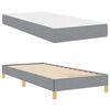 vidaXL Boxspringbett mit Matratze Hellgrau 90 x 200 cm Stoff
