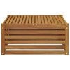 vidaXL Outdoor Endsofa Natur 115 x 83 x 73 cm Massivholz Akazie