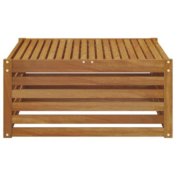 vidaXL Outdoor Endsofa Natur 115 x 83 x 73 cm Massivholz Akazie