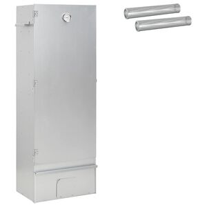 vidaXL R&auml;ucher Ofen 3 stk. 44,5 x 29 x 110 cm Verzinkter Stahl Silber
