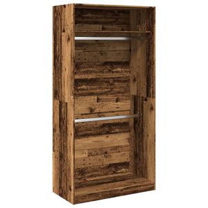 vidaXL Kleiderschrank Altholz-Optik 100x50x200 cm Holzwerkstoff