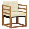 vidaXL Outdoor-Sofagarnitur Massives Akazienholz und Textilene