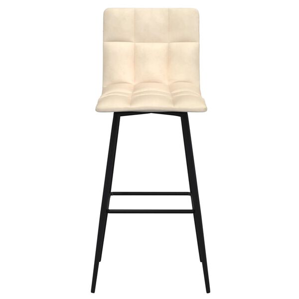 vidaXL Barhocker Creme Samt