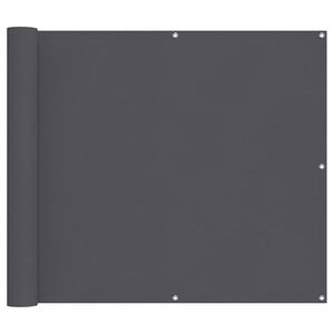vidaXL Balkon-Sichtschutz Anthrazit 90x500 cm Oxford-Gewebe
