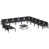 vidaXL Garten-Sofa-Set 12 pcs Anthrazit Stahl