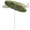 vidaXL Strandparasol Gr&uuml;n 206 x 206 x 212 cm Polyester und Metall