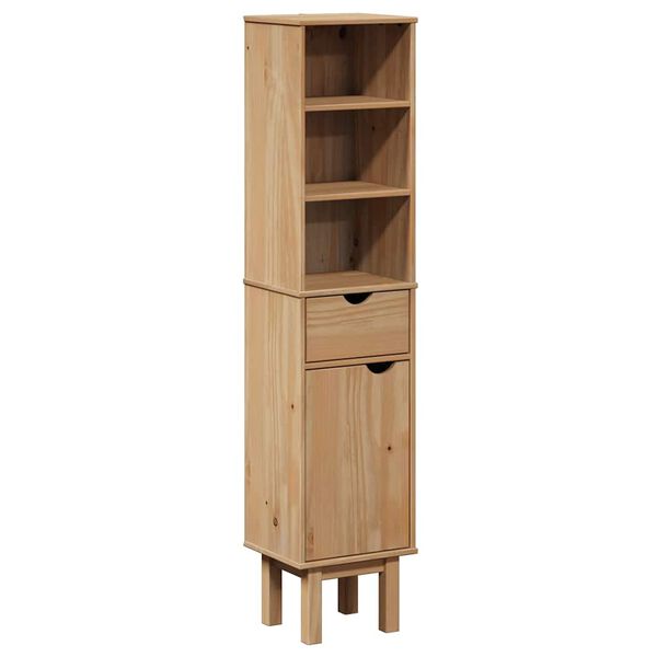 vidaXL Badschrank OTTA 35x30x159 cm Massivholz Kiefer