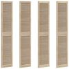 vidaXL Schrankt&uuml;r 4 pcs Natur 201 x 2,1 x 39,5 cm Massives Kiefernholz
