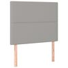 vidaXL Boxspringbett mit Matratze Hellgrau 100x200 cm Stoff