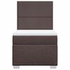 vidaXL Boxspringbett mit Matratze Dunkelbraun 80x200 cm Stoff