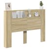 vidaXL Kopfteil Sonoma-Eiche 140 x 16,5 x 103,5 cm Holzwerkstoff