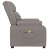 vidaXL Massagesessel Taupe Stoff