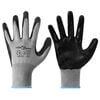vidaXL Arbeitshandschuhe 24 Stk. Grau und Schwarz 9 / l Polyester