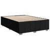 vidaXL Boxspringbett mit Matratze Schwarz 160x200 cm Stoff