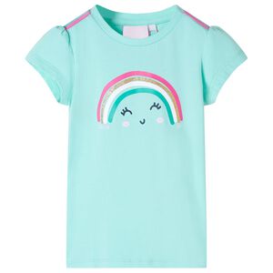 vidaXL Kinder-T-Shirt Helles Minzgr&uuml;n 116