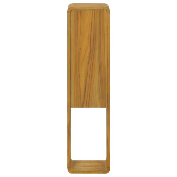 vidaXL Wand-Badschrank 25x25x100 cm Massivholz Teak