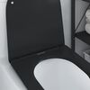 vidaXL Toilettensitz Schwarz 44 x 36,4 x 3,4 cm Duroplast