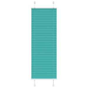 vidaXL Plissee Petrolgr&uuml;n 40x100 cm Stoffbreite 39,4 cm Polyester